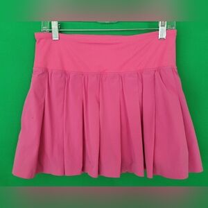Pink Pleated Womens Skirt Joylab Skort Shorts Underneath Mini Sz Medium Workout